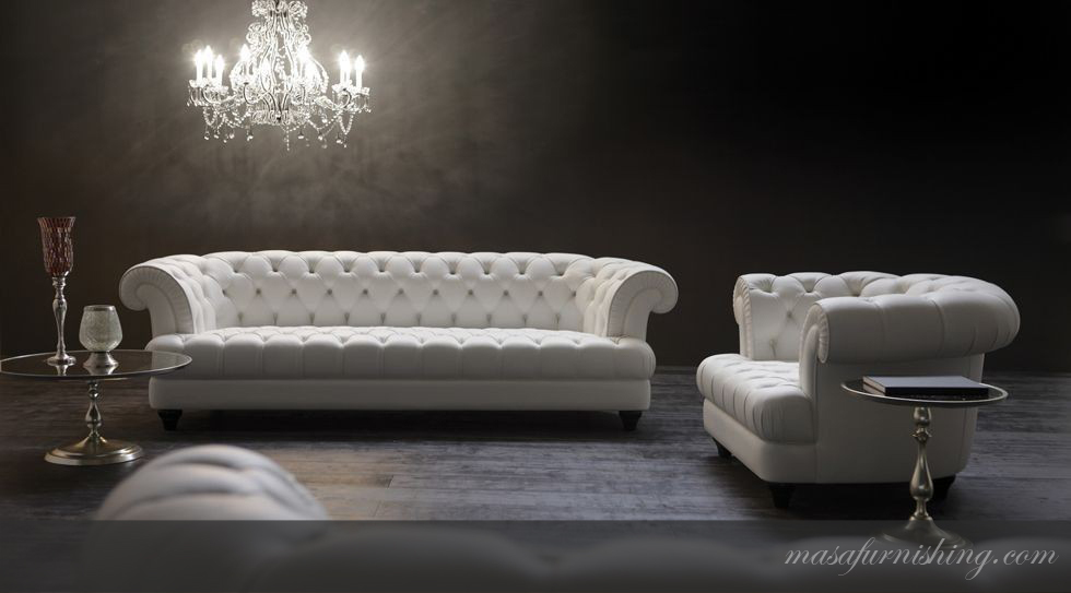 Chesterfeild Wooden Sofa Set