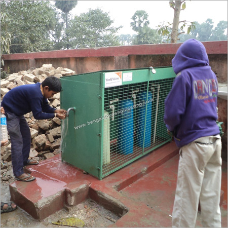 बैक्टीरिया निकालने के लिए जल उपचार संयंत्र
