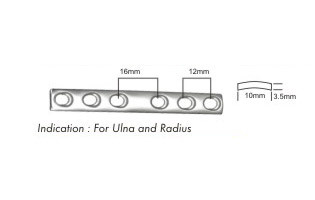 छोटे टुकड़े की लॉकिंग संकुचन प्लेट