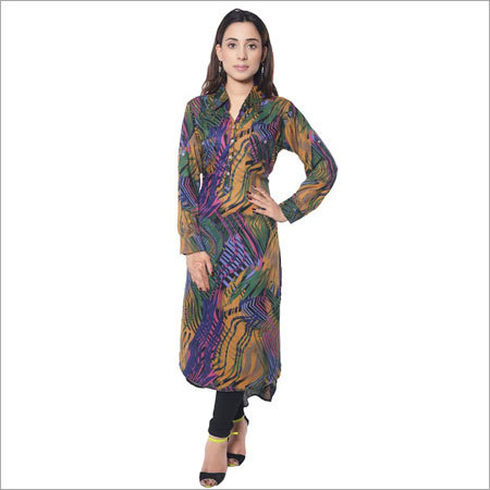 Ladies Printed Short Kurti