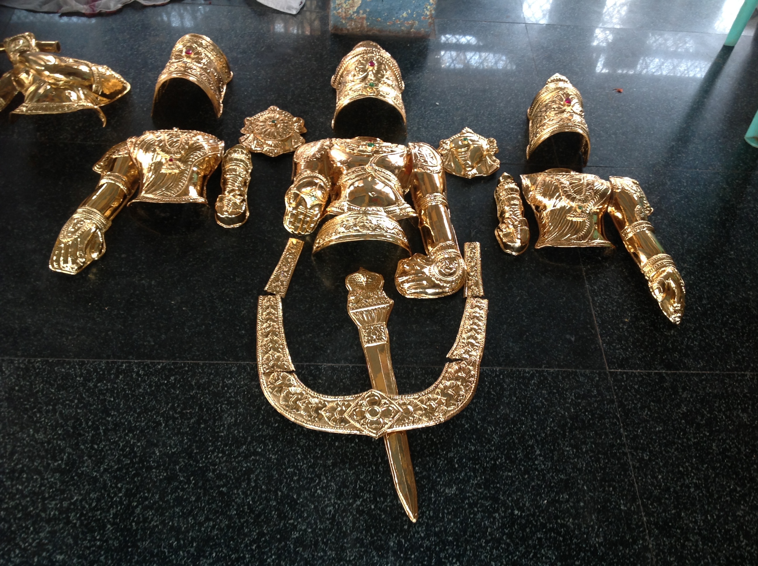 4324 - Brass, 2x3 Inches, Gold Plated | Intricate Design, Lightweight, Handmade, Durable, Elegant Style