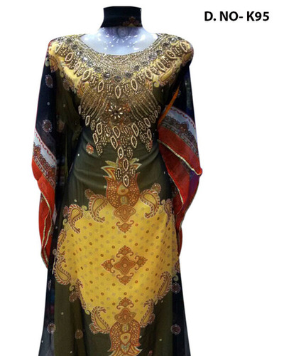 chiffon printed farasha
