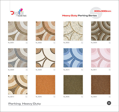 Multi Color Parking Floor Tiles 300 X 300Mm