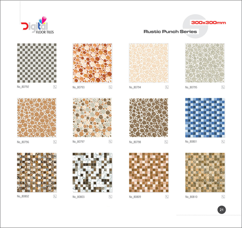 Multi Color Vitrified Digital Parking Floor Tile