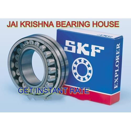 SKF Roller Bearing - Stainless Steel, Double Row, Silver | Grease Lubricated, Super-Precision for High-Speed Machinery