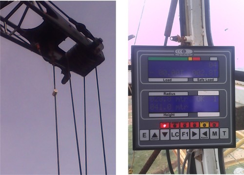 Total Movement Indicator for Hammer Head Cranes