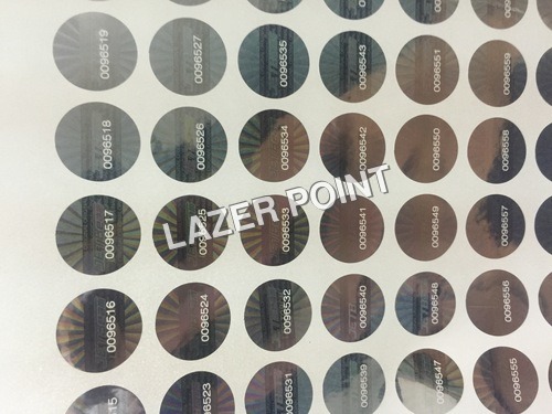 होलोग्राम शीट्स लेजर मार्किंग