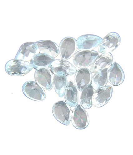9.97 कैरट प्रमाणित नाशपाती आकार ब्लू टोपाज़ कीमती पत्थर का सैट