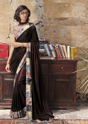 Georgette printed fancy saree