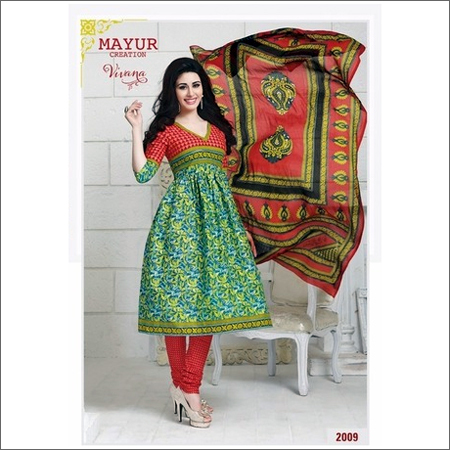 अनस्टिच्ड डिजाइनर सलवार कमीज़