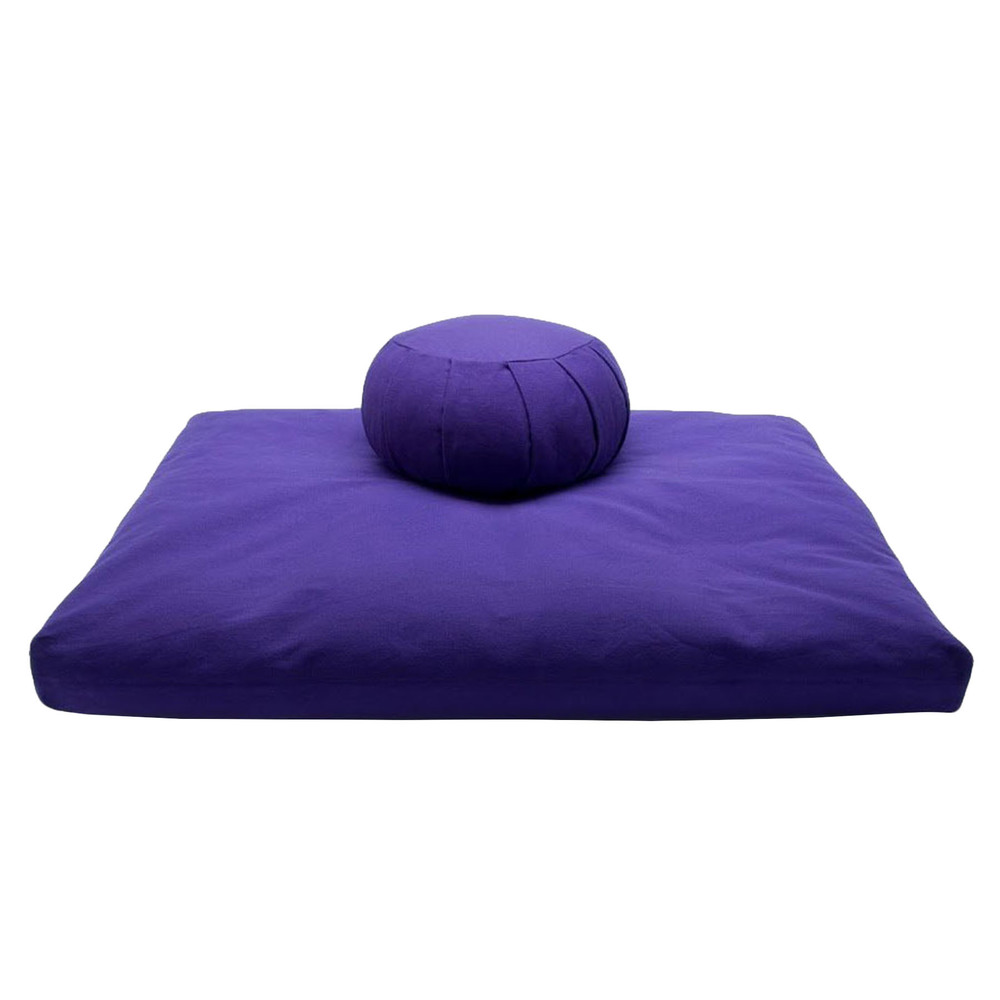 100% Cotton Meditation Cushion Set- Purple