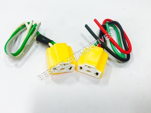 HEAD LIGHT HOLDER CEREMIC - Ceramic Material, Yellow Color | Ideal for Vehicles, Durable Design for Reliable Performance