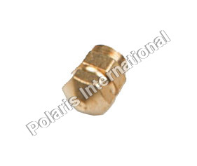 Brass End Hex Molding Inserts - Male Round Design | Durable Machinery Connection, Versatile Molding Inserts