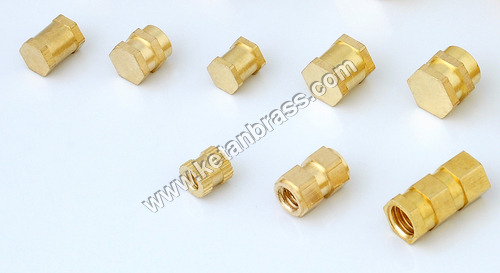 Brass Double Hex Inserts