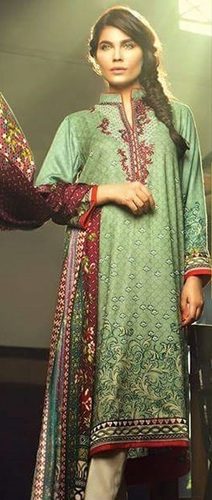Green Designer Casual Wear Pashmina Suit