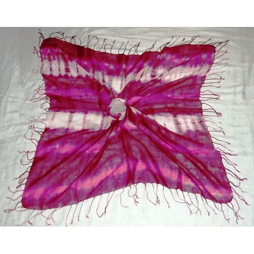 शेडेड कॉटन स्कार्फ स्कार्फ की लंबाई: मध्यम