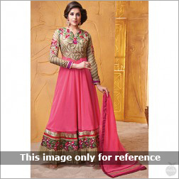 Pink Anarkalis Suits