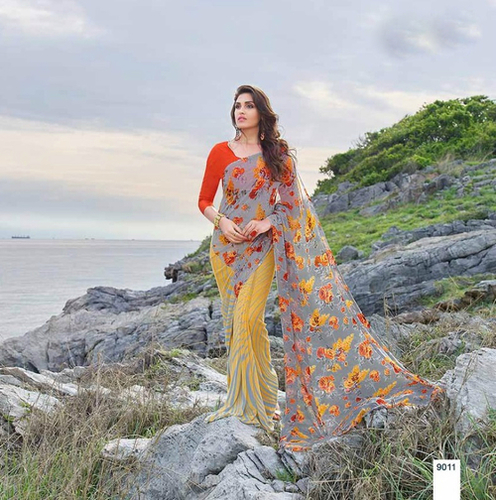 Printed Georgette Sarees India