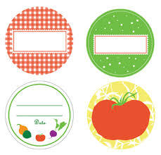 Multicolor Canning Labels