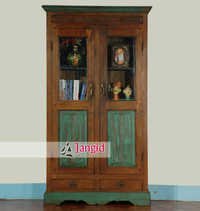 टीक वुड ग्लास अल्मीरा इंडिया