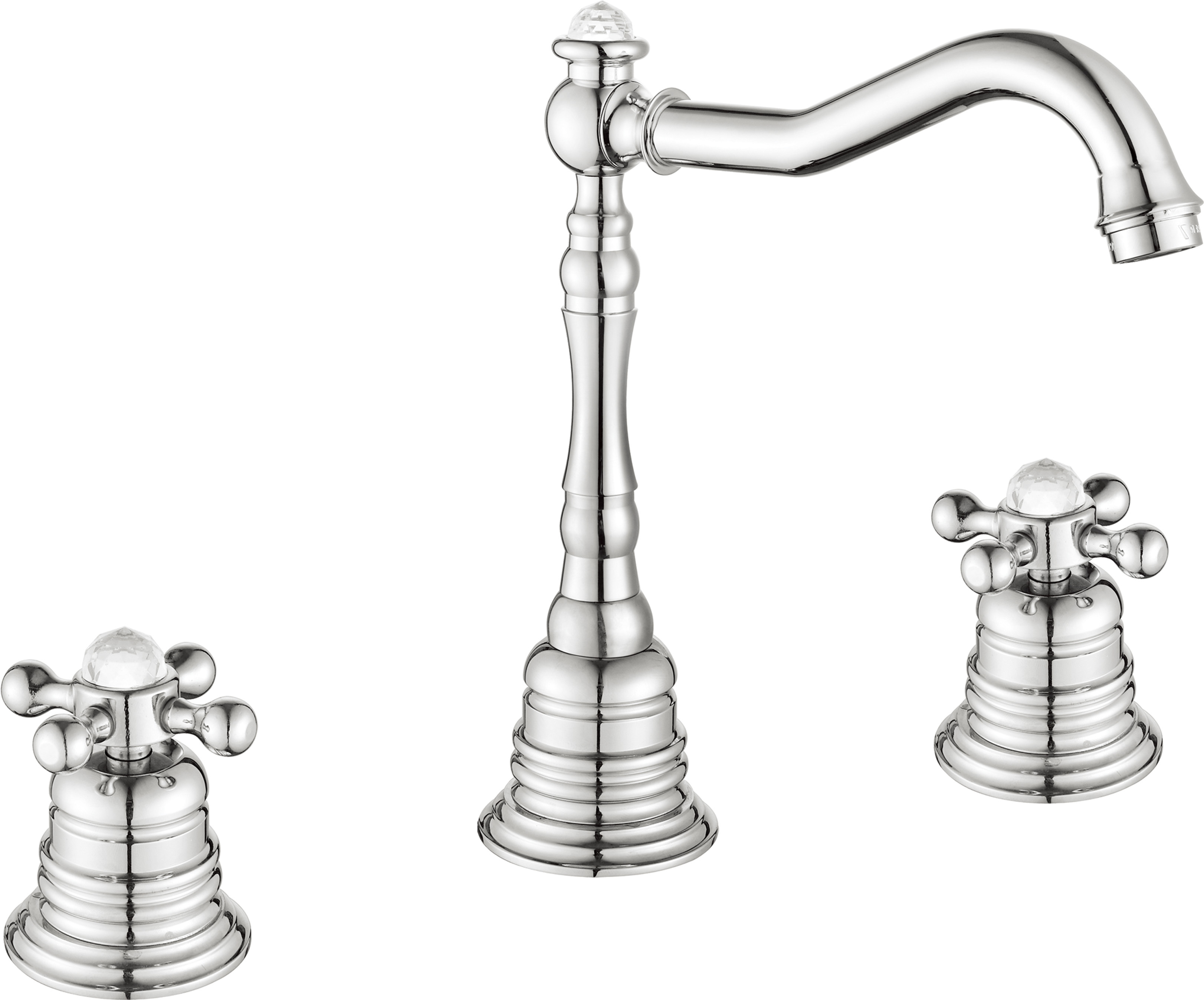 Basin Mixer - Brass, 150mm Height, Chrome Finish, 5l/min Flow Rate | Easy Installation, Durable Design, Precise Control, Water Saving, Reliable Operation, Classic Look
