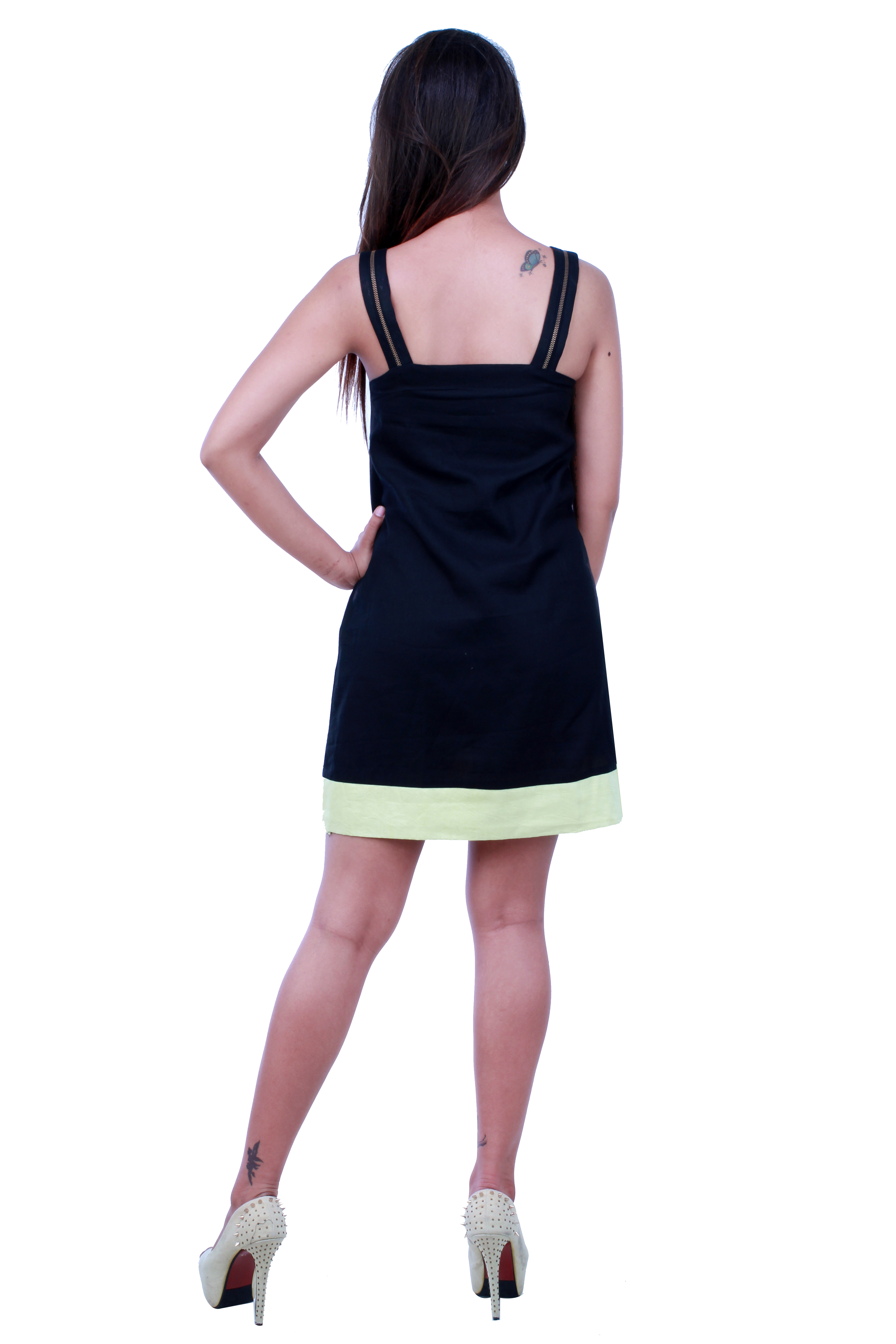 Shoulder Zip Strap Kurti