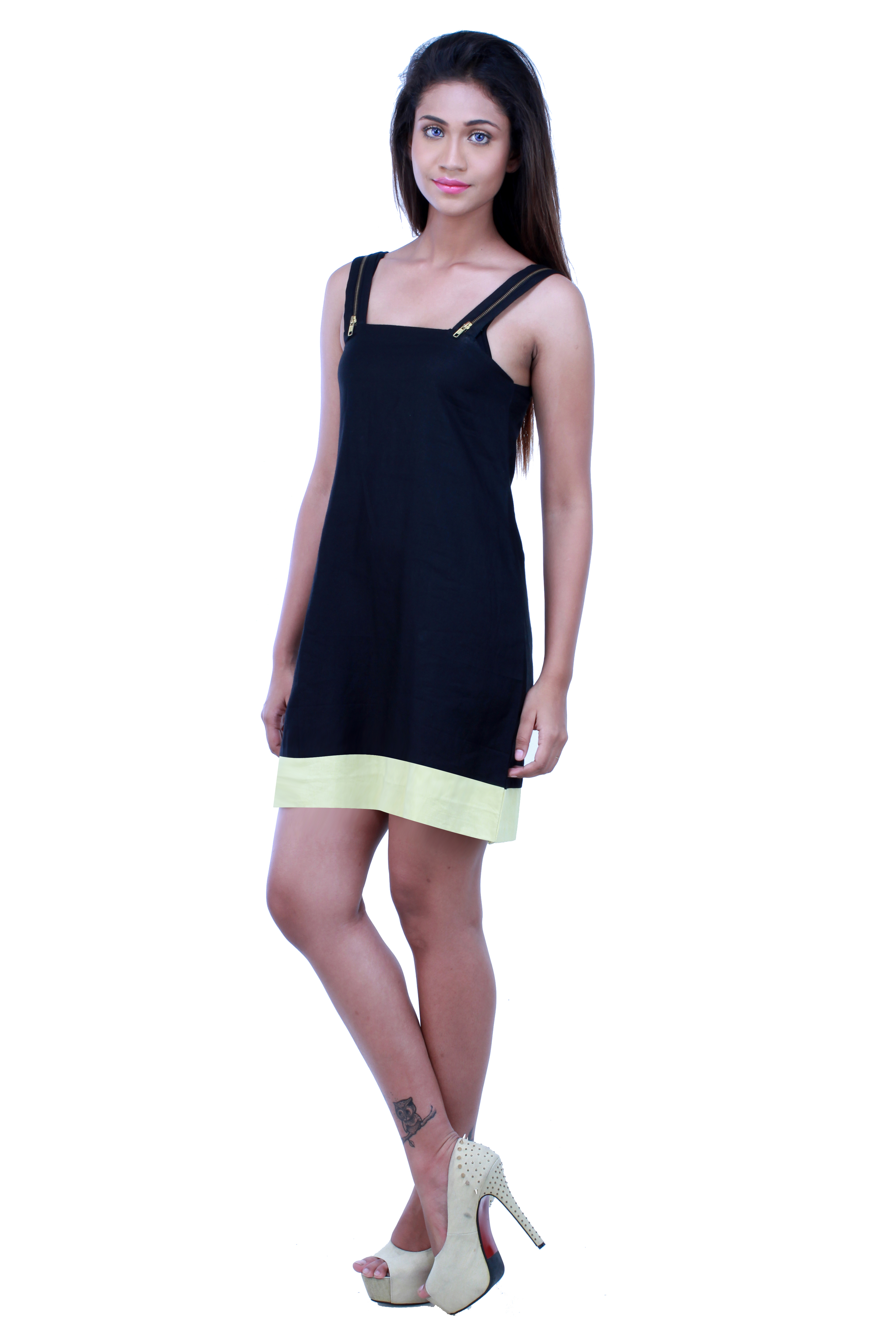 Shoulder Zip Strap Kurti