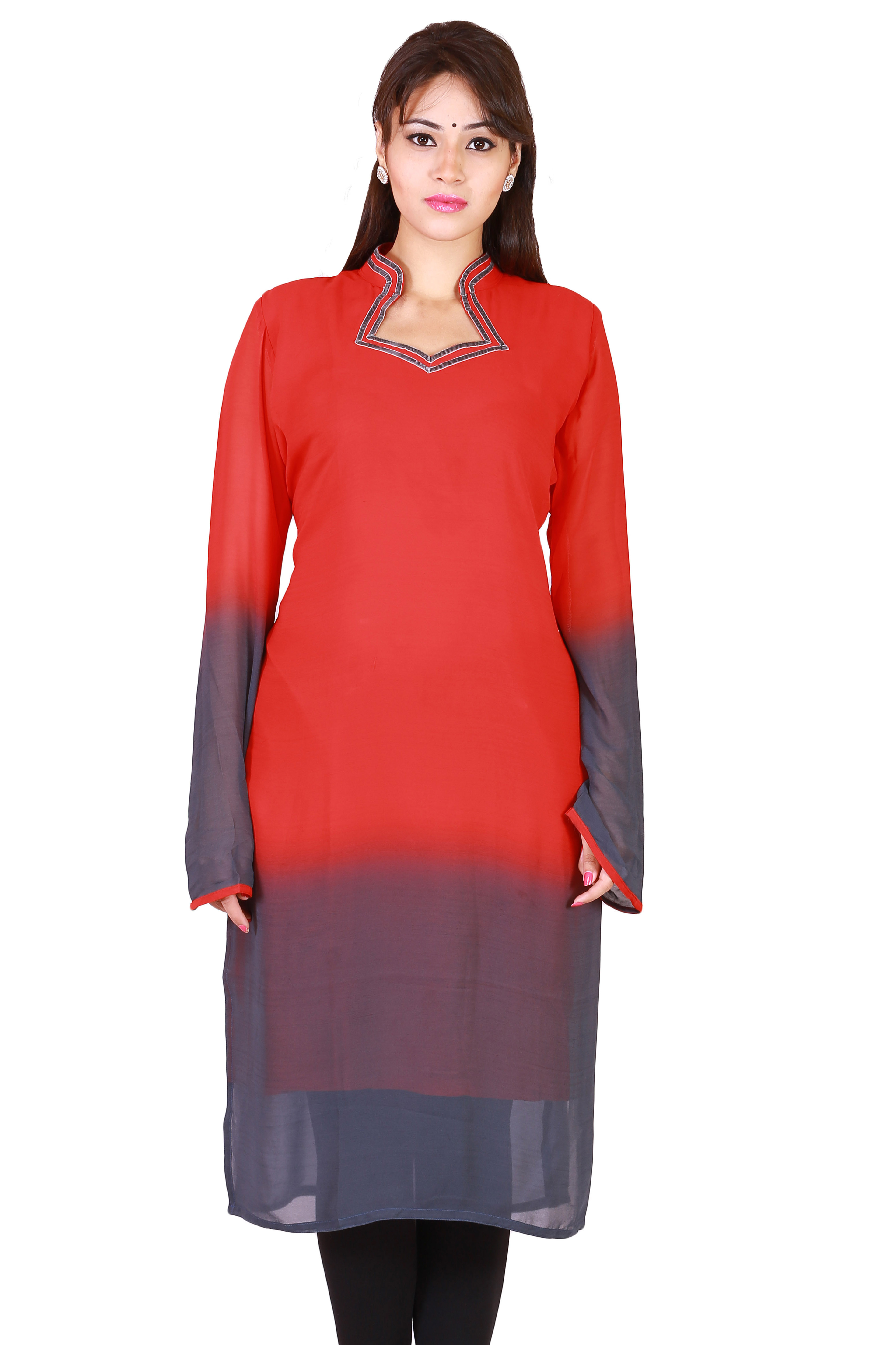 Chiffon With Two Tone Solids