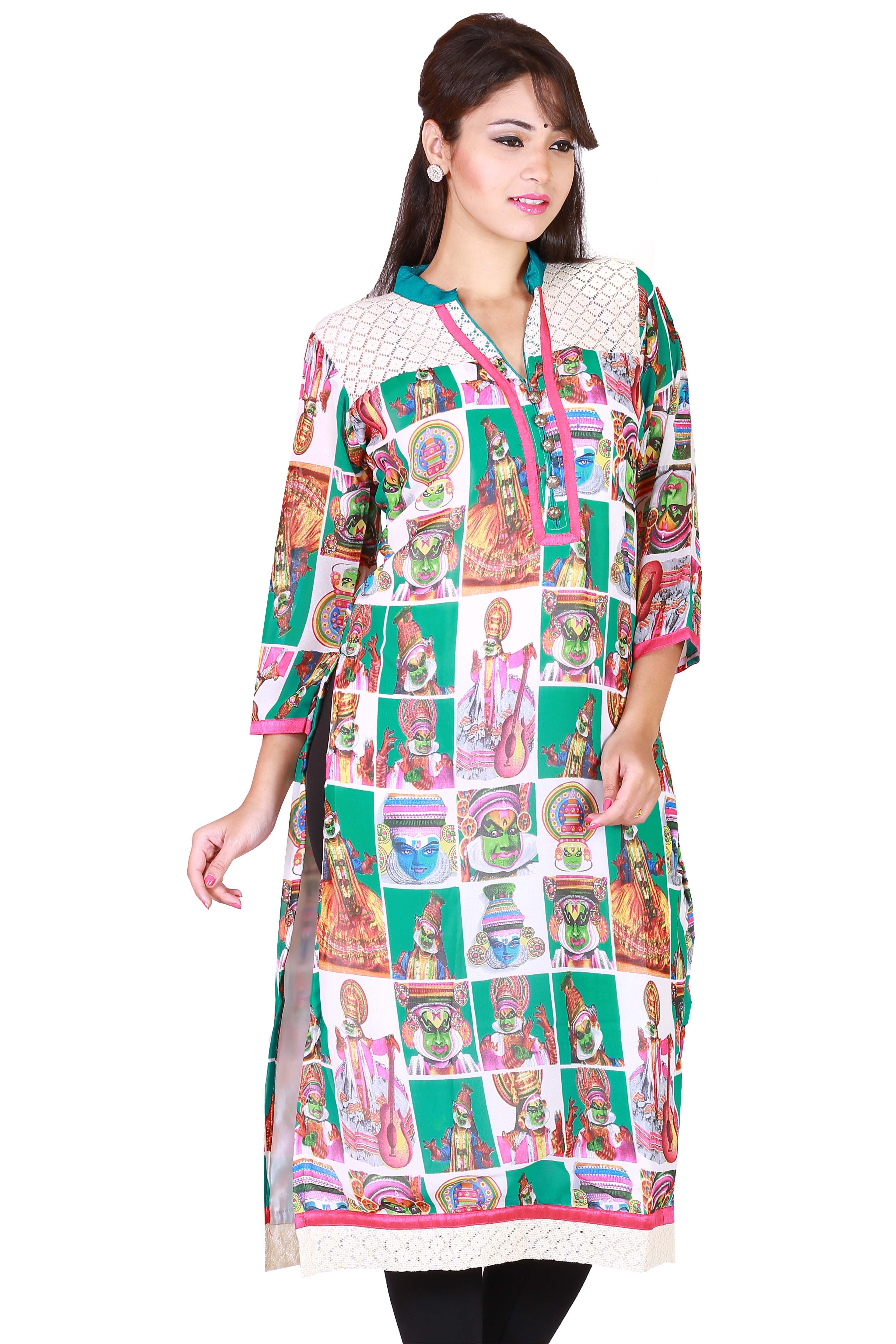 Rich Georgette With Latest Khathak Digital Print