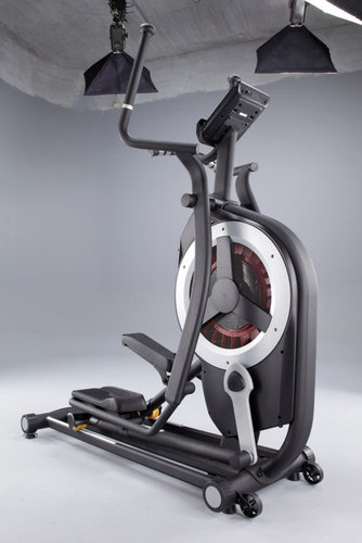 Air Magnetic Elliptical Trainer - 54x21 inches, 25 Kg Flywheel | Adjustable Muscle Gain Focus, Sleek Black Seat Color