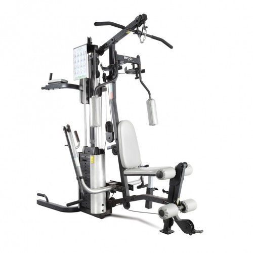 Single Stack Multi Gym - Steel Tube, 60x120 mm Dimensions | Adjustable, Chest Extension, White Seat, Muscle Gain