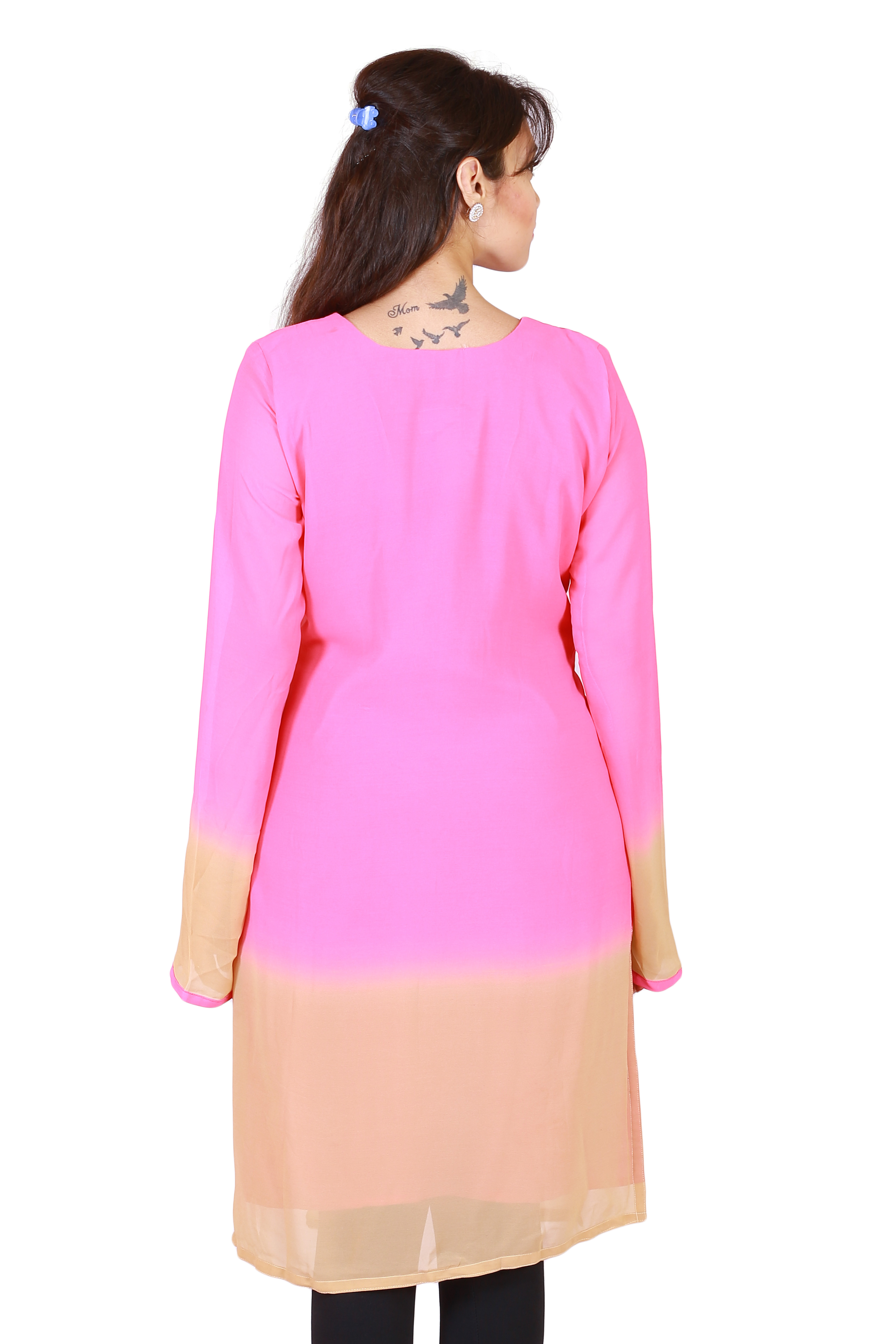 Chiffon With Two Tone Solids