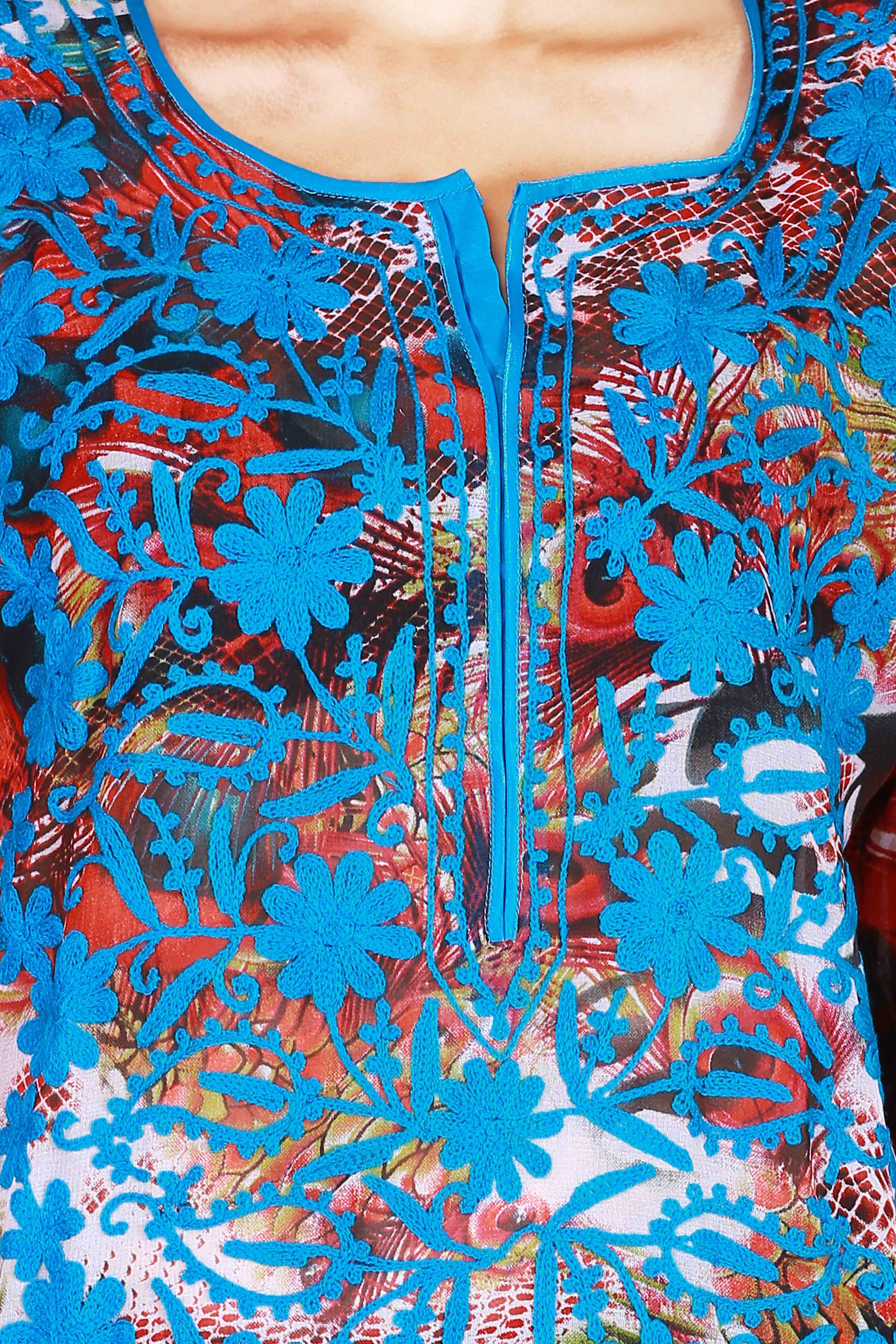 Georgette With Rich Embroiedary And Trims