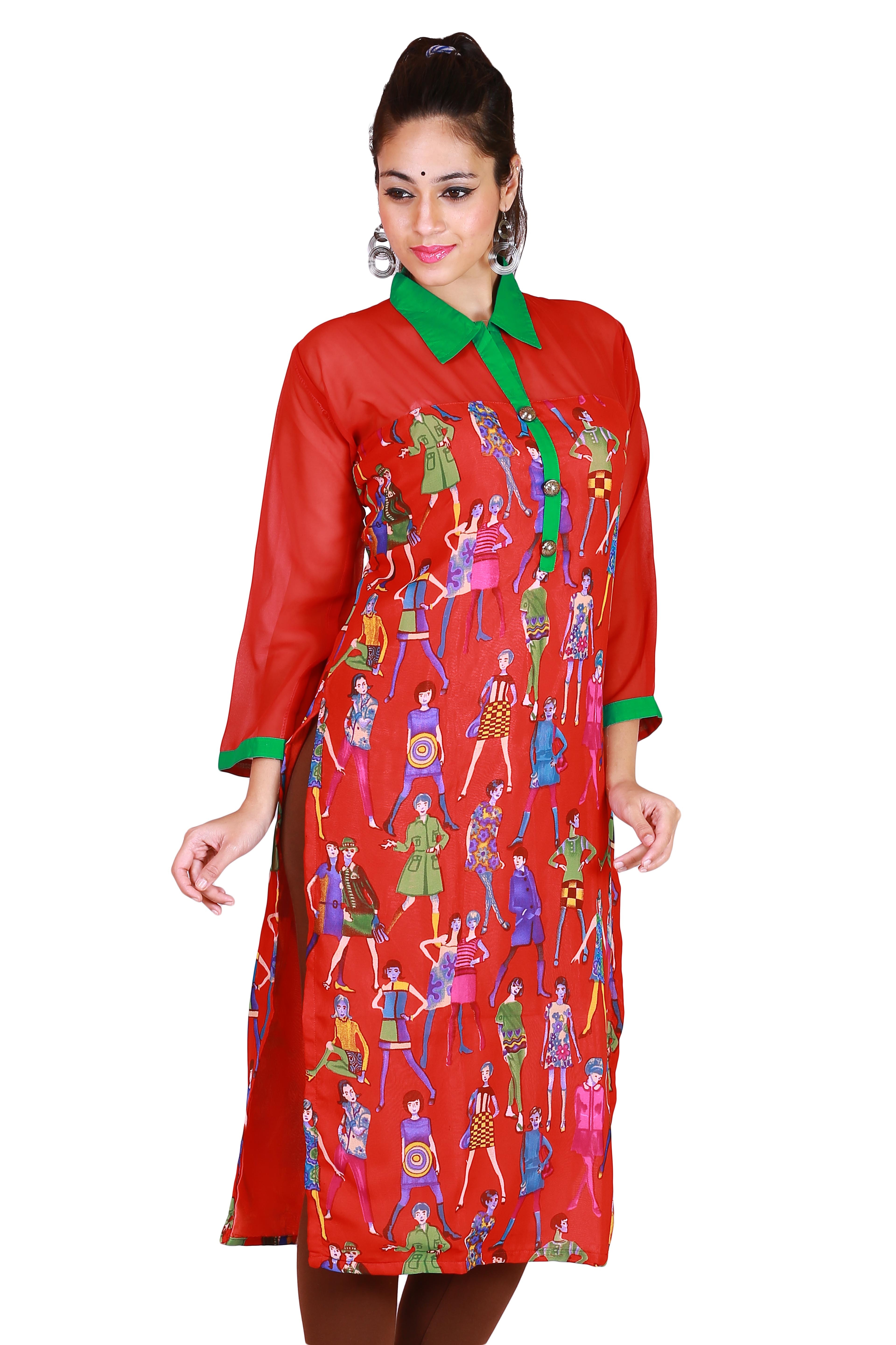 Rich Georgette With Digital Print