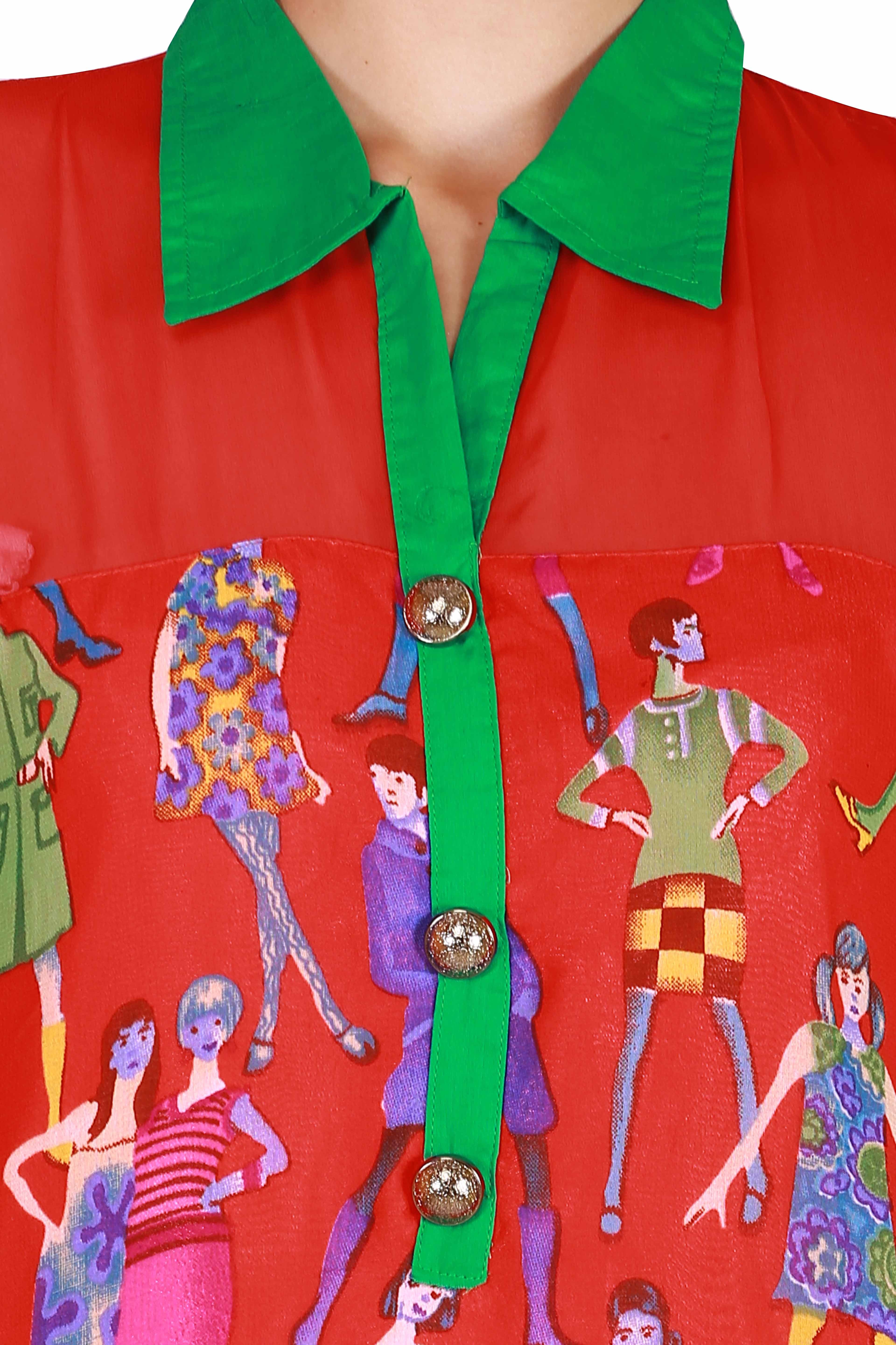 Rich Georgette With Digital Print