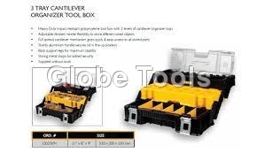 3 ट्रे कैन्टिलीवर ऑर्गनाइजर टूल बॉक्स