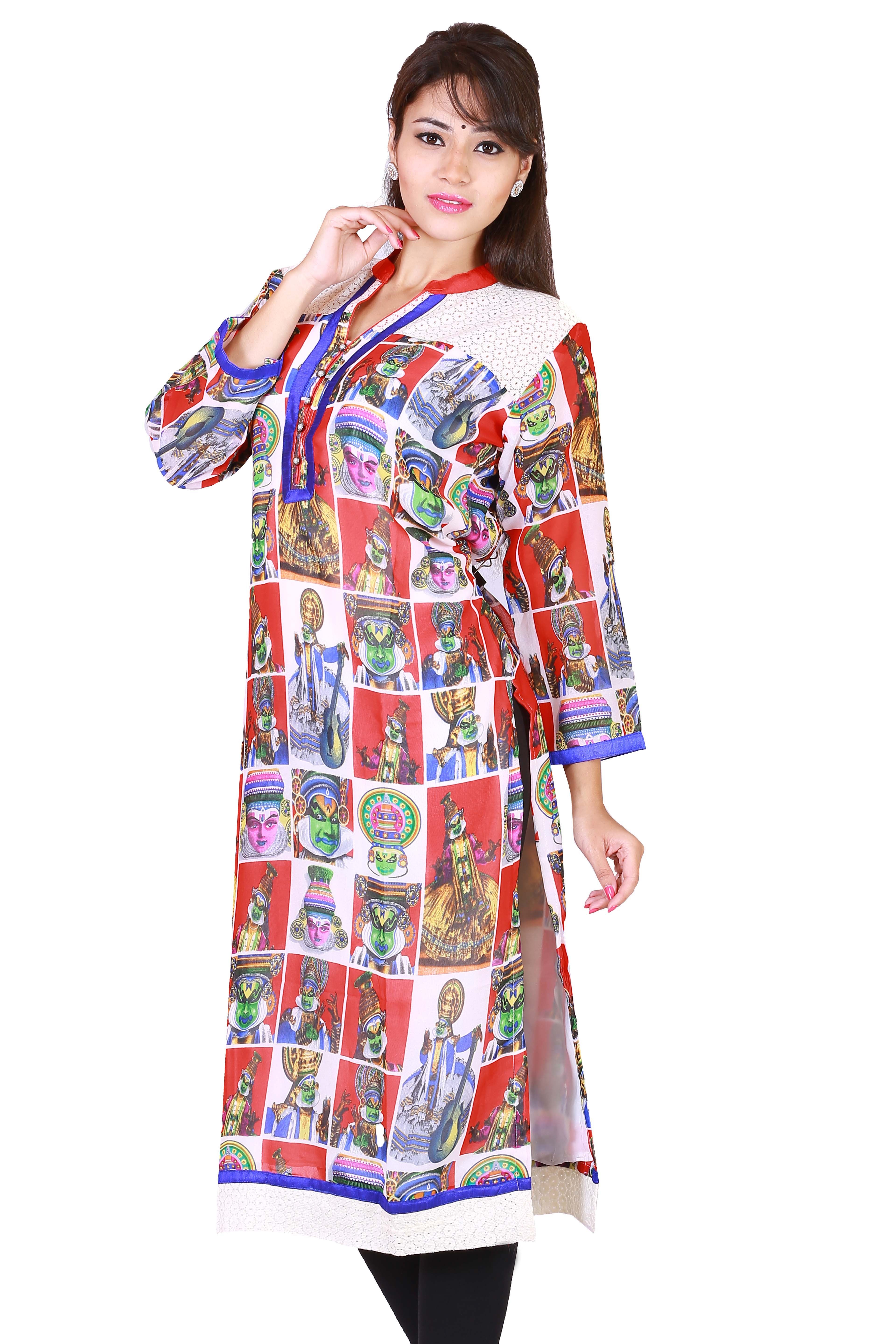Rich Georgette With Latest Khathak Digital Print