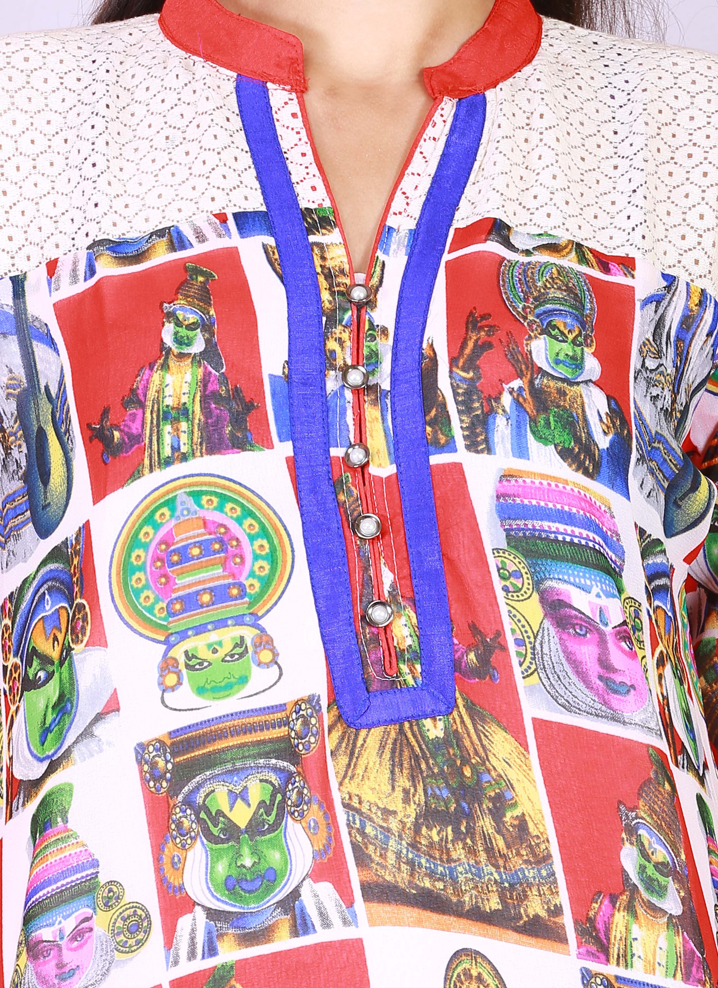 Rich Georgette With Latest Khathak Digital Print
