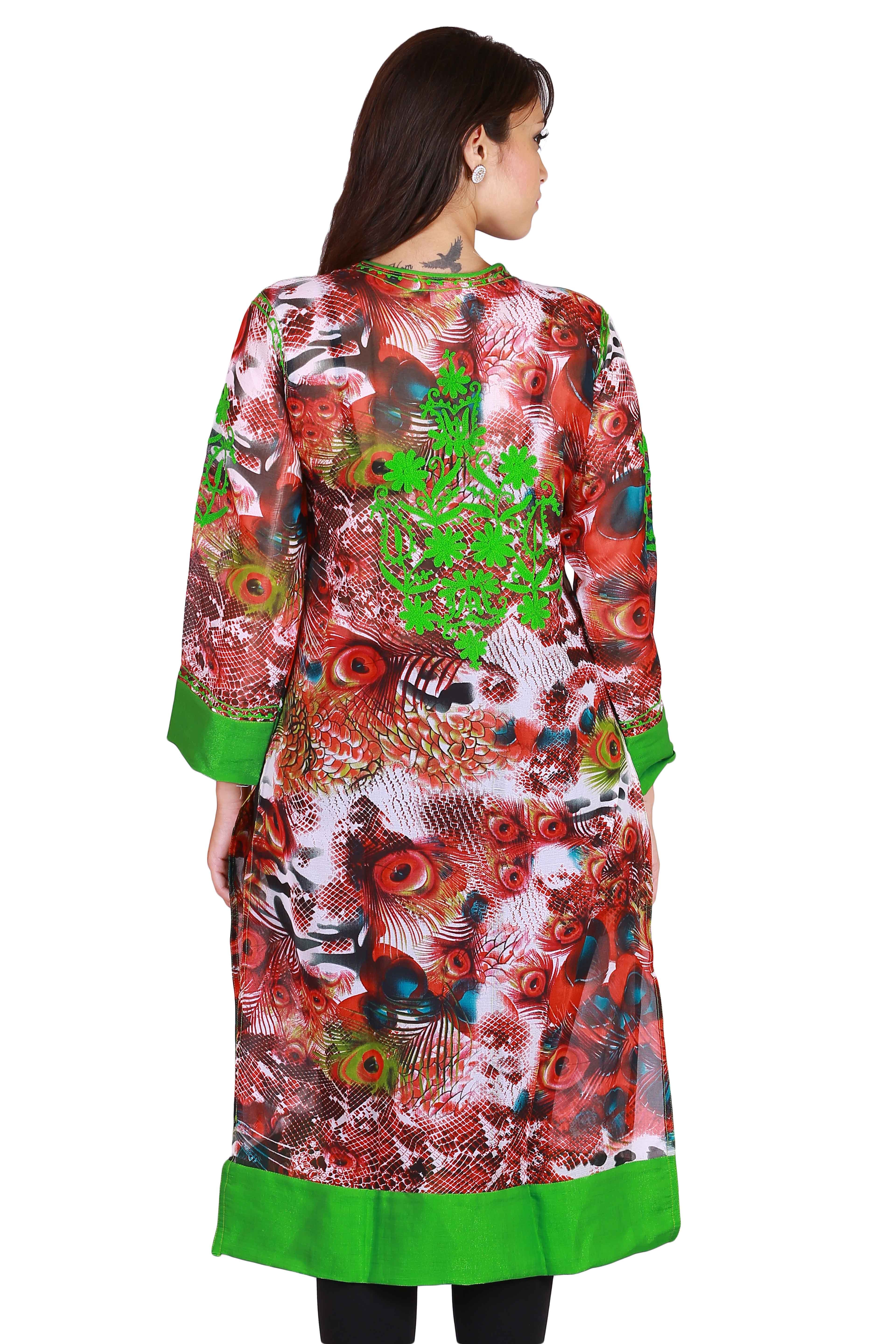 Georgette With Rich Embroiedarywith Trims