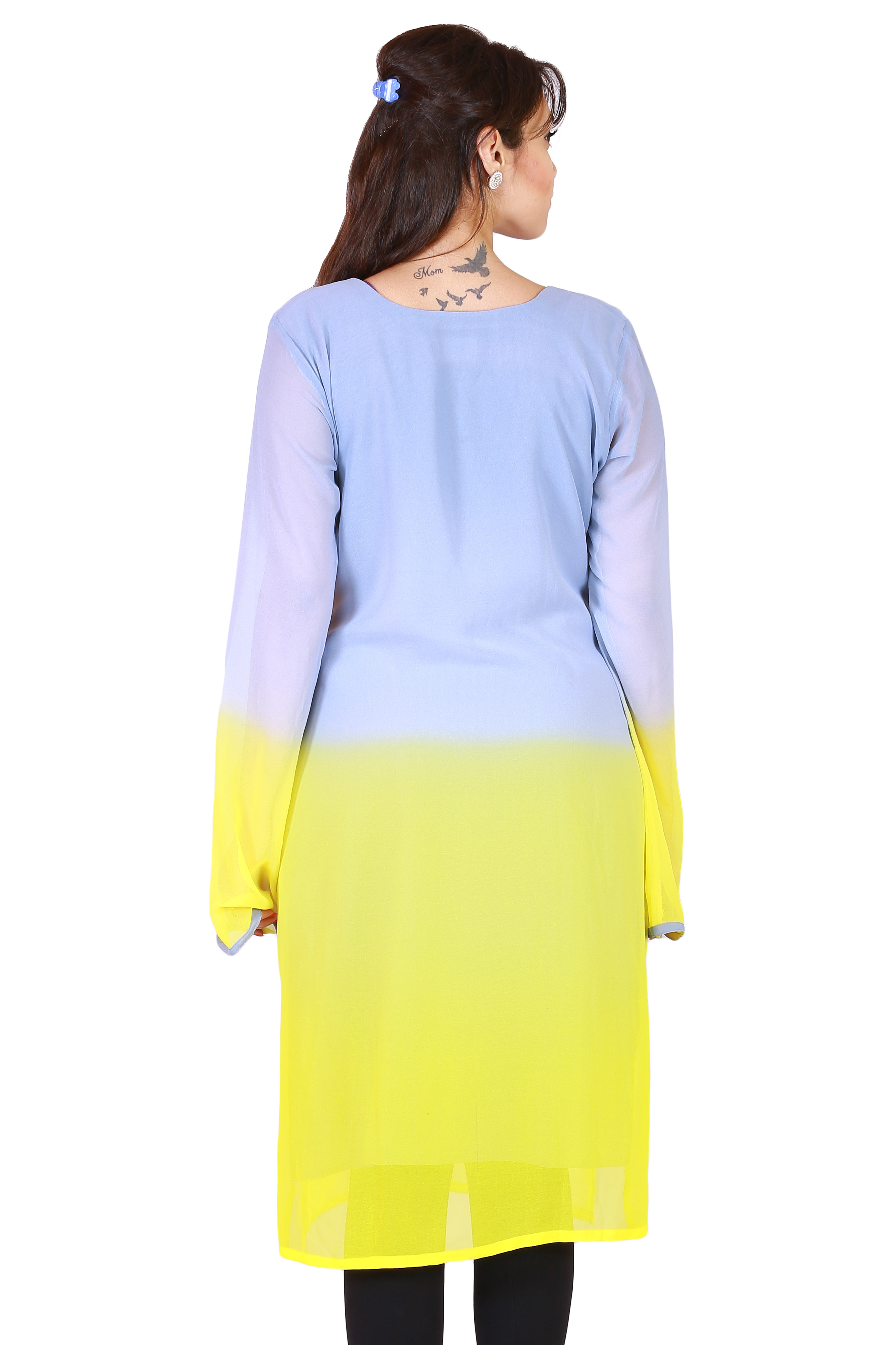 Chiffon With Two Tone Solids