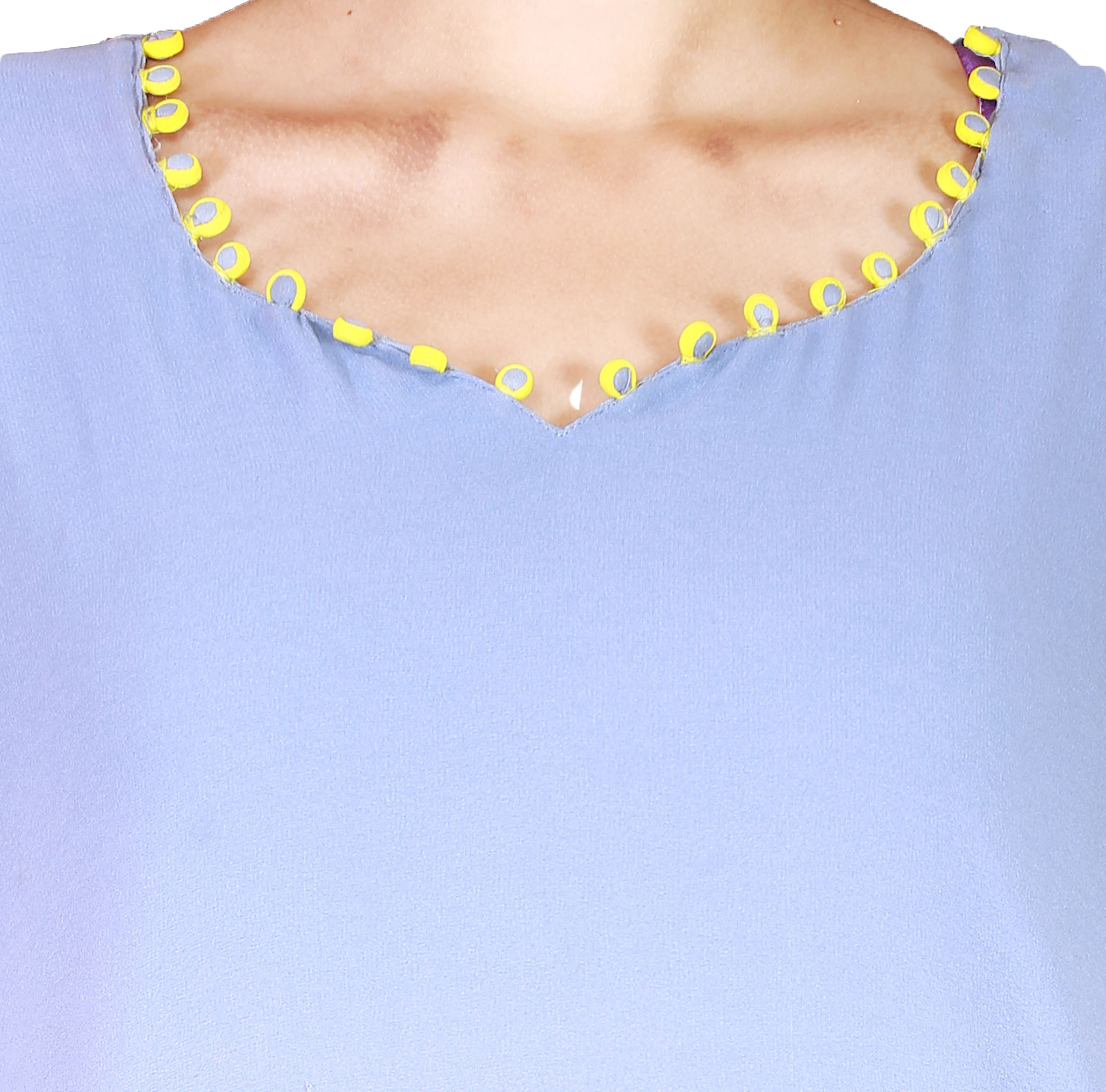 Chiffon With Two Tone Solids