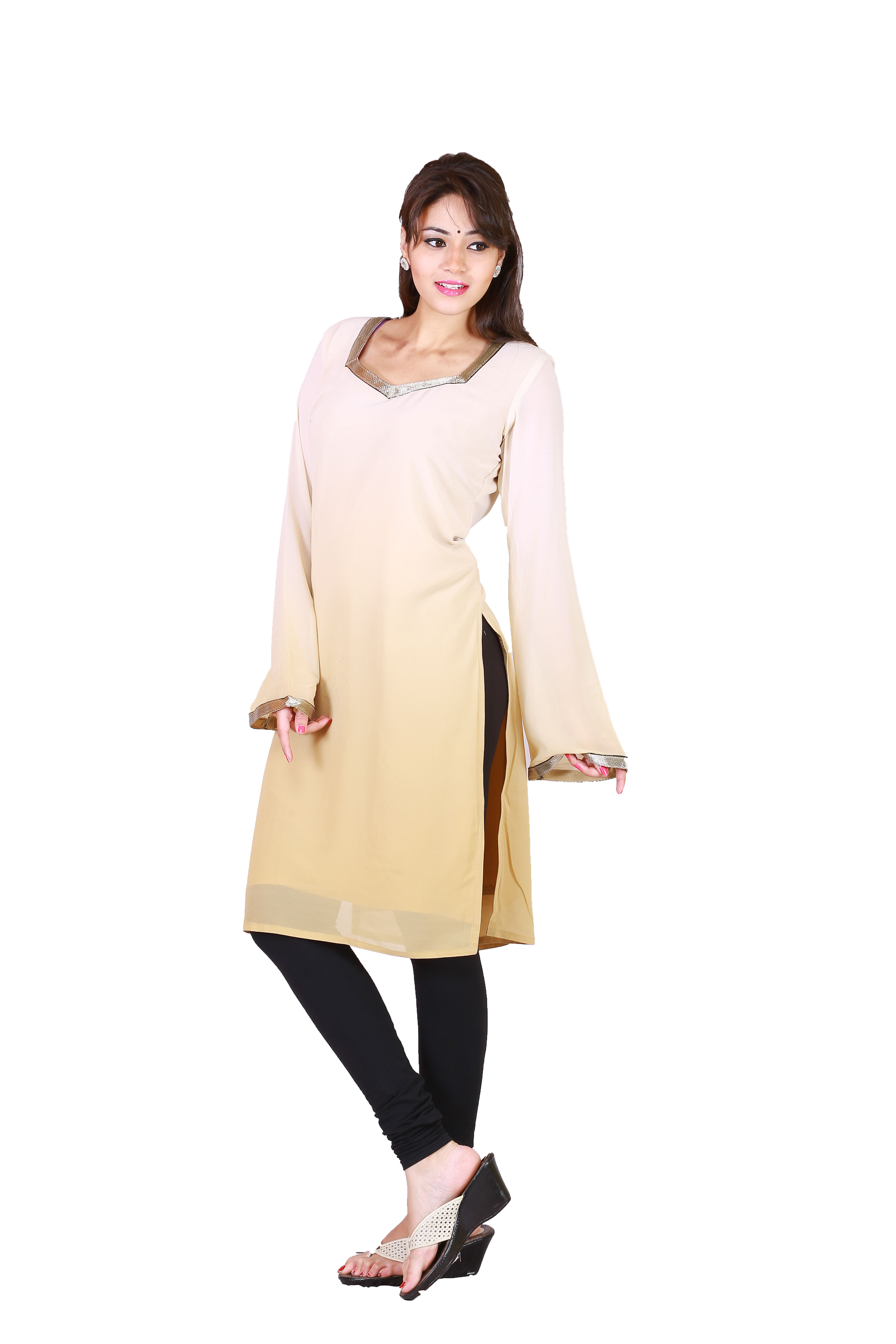 Chiffon With Two Tone Solids