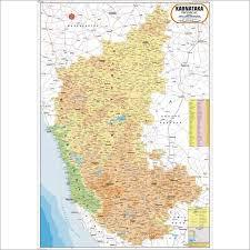 कर्नाटका भौतिक मानचित्र