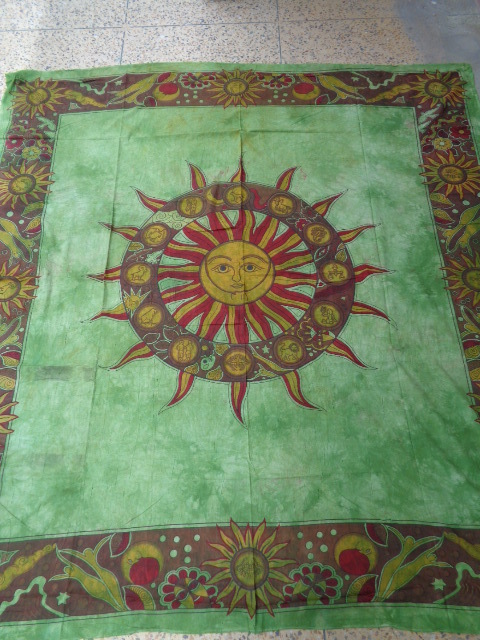 Multicolor Sun Zodiac Printed Tapestry
