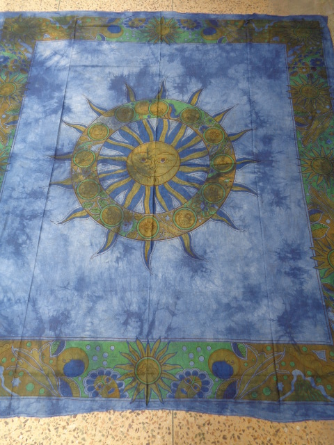 Multicolor Sun Zodiac Printed Tapestry