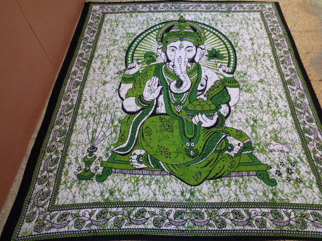 Multicolor Printed Ganesh Tapestry