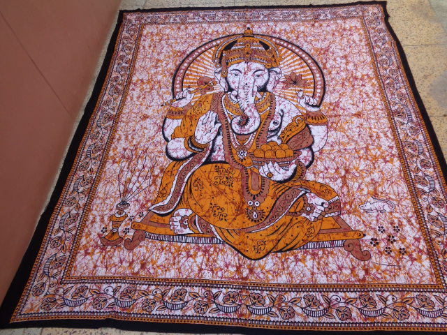 Multicolor Printed Ganesh Tapestry