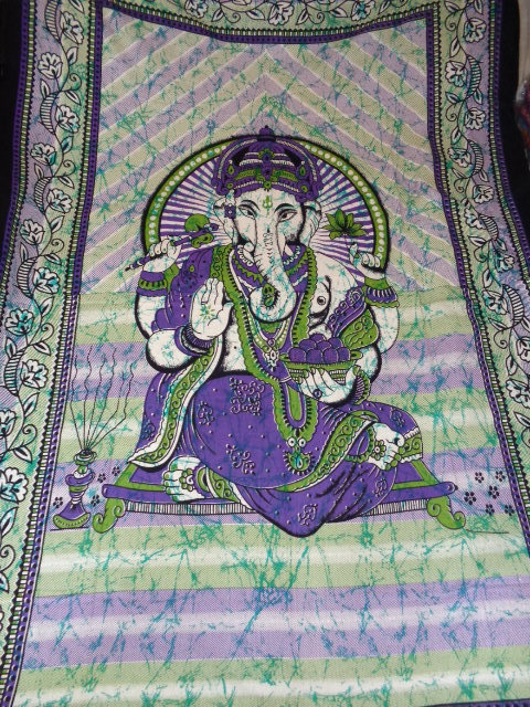 Multicolor Printed Ganesh Tapestry