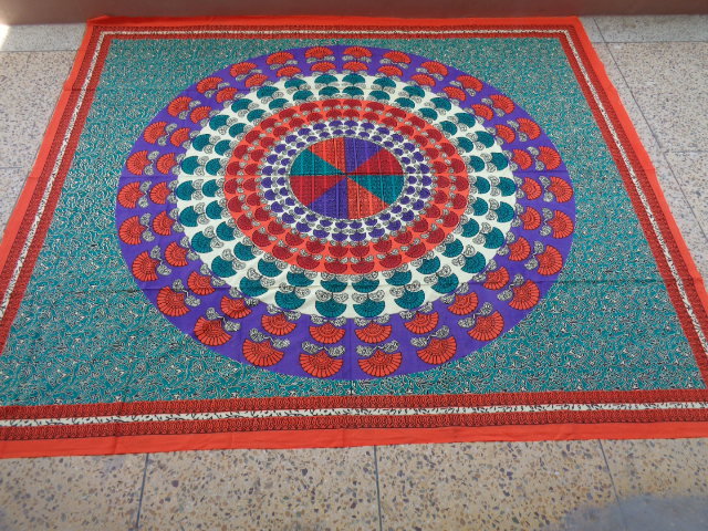 Multicolor Multicolours Mandala Tapestry
