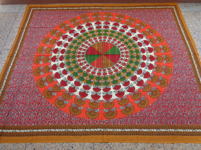 Multicolor Multicolours Mandala Tapestry